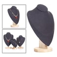 thumbnail image 1 of Soporte de exhibición de joyería Base de collares busto cadena gargantilla titular MANIQUÍ para MUJER decoración para hogar Negro L Salvador organizador de soporte de joyería, 1 of 10