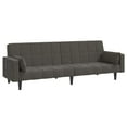 thumbnail image 2 of vidaXL 2-Seater Sofa Bed with Two Pillows Dark Green Velvet, 2 of 61