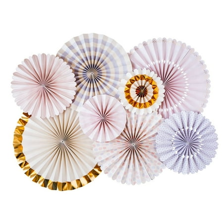 Paper Love Princess Party Fans (double sided)