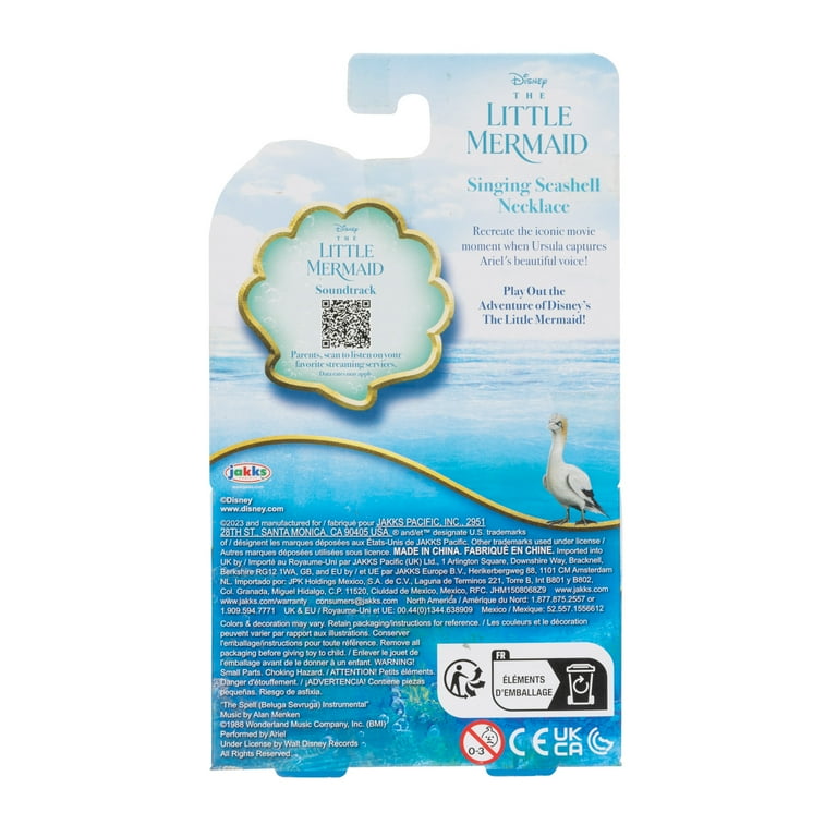 Disney Little Mermaid Ariel Singing Seashell Necklace Inspired by