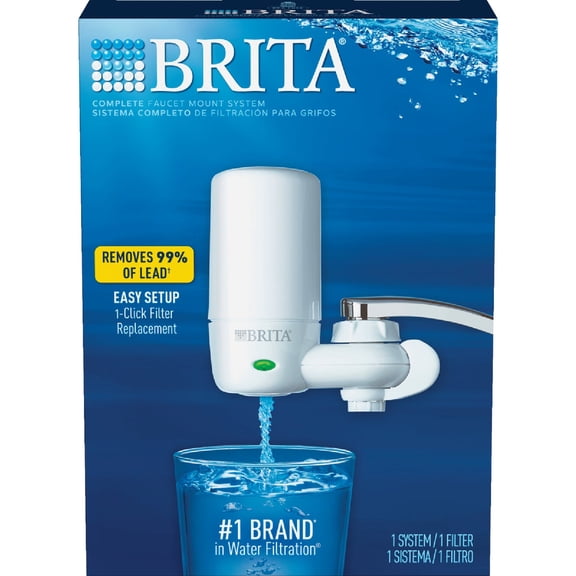 Brita Ultra Faucet Filter System - Water Purification - White — Residential Use, Standard Application