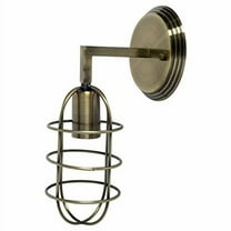 Mercana Furniture Hines II 6x14 Bronze Toned Metal Bulb Cage Wall Sconce