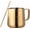 Gold, variant on ABCISI Milk Frothing Pitcher with Latte Art Pen, Stainless Steel Steaming Cup with Measurement Scale and Pointed Spout for Espresso, Cappuccino and Latte Art, 12 Oz, Gold