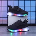thumbnail image 6 of Ymyiu Light Up Shoes for Kids Toddler Boys Girls Light Up Shoes, Cute Lightweight Mesh Breathable Anti-Slip, Led Flashing Sport Sneakers Size 7(Black, Toddler 7), 6 of 7
