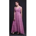 thumbnail image 2 of Bimba Tie-Dye Ladies Printed Resort Maxi DrawstringÂ&nbsp;DressÂ&nbsp;Spaghetti Strap Beach Wear-Large, 2 of 6