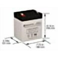 thumbnail image 4 of NP4-12FR 12 Volt 5 AmpH SLA Replacement Battery with F1 Terminal, 4 of 4