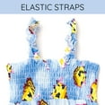 thumbnail image 3 of Minecraft Bee Square Neck Smocked Maxi Dress Tie Dye Toddler to Big Kid, 3 of 5
