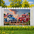 thumbnail image 6 of Decorative Design American Flag Truck Photography Backdrop for Fourth of July Celebration Party Event Decor, 6 of 8