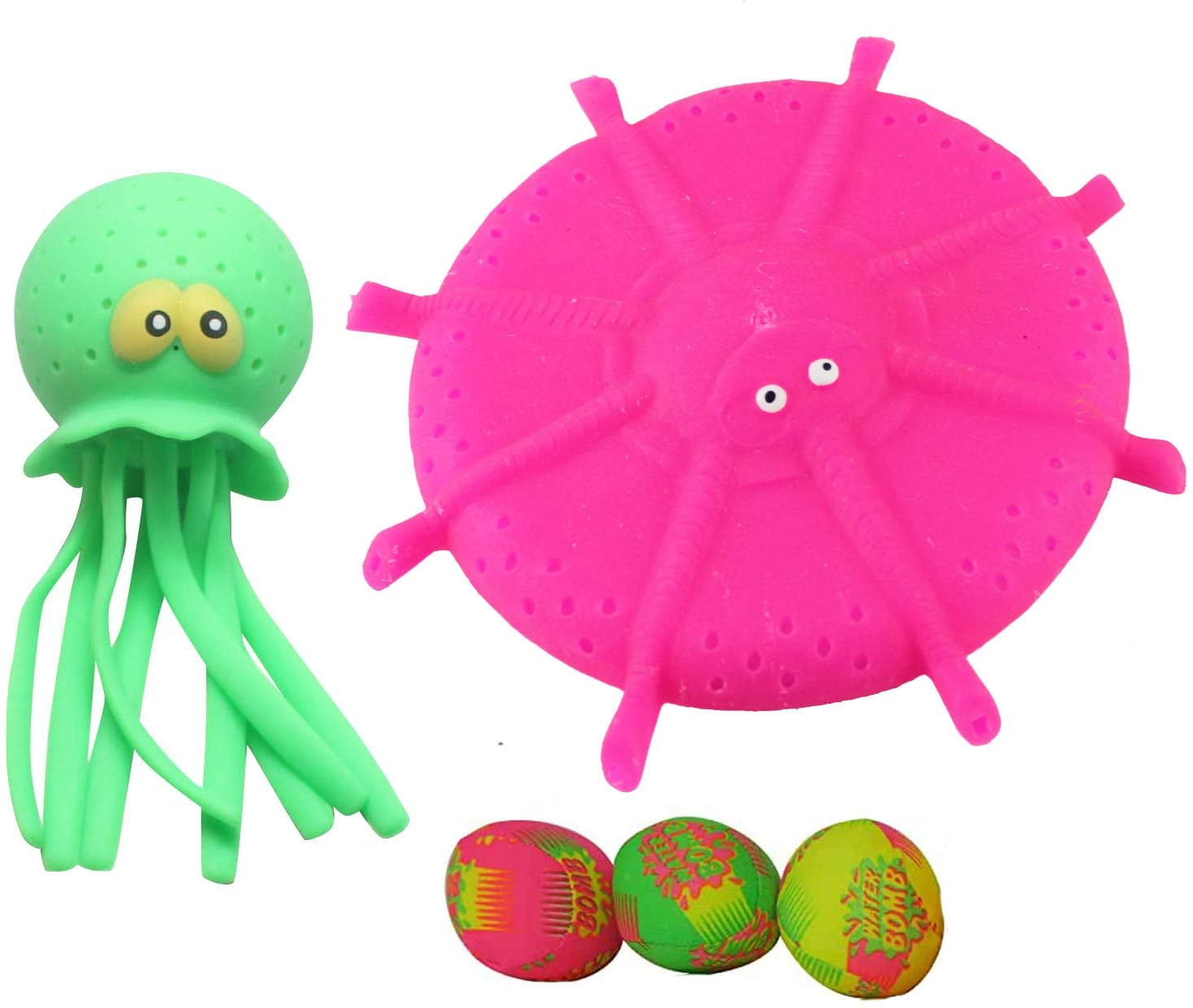 Set of 5 Pool & Bath Toys Water Bomb Splash Soaker Ball Toys Games