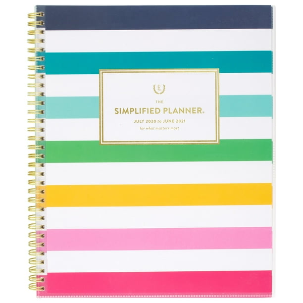Emily Ley Simplified for ATAGLANCE Happy Stripe Academic Customizable