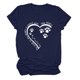 thumbnail image 1 of Fiudx Ofertas de La Semana Camiseta de Manga Corta Estampada con Cuello Redondo a La Moda para Mujer, Camisetas Holgadas Informales, 1 of 3