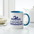 thumbnail image 6 of CafePress - I'd Rather Be Swimming Mug - 11 oz Ceramic Mug - Novelty Coffee Tea Cup, 6 of 6
