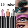thumbnail image 2 of Lápiz de sombra de ojos de gusano de seda nacarado, duradero, resistente al agua, no florece, brillante, bolígrafo de gel nacarado, 16 colores, 2 of 4