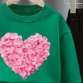 thumbnail image 4 of yboeqw 1T-10T Girl Fall Winter Outfits Embroidered Long Sleeve Crewneck Sweatshirt Top Pants Clothing Set,Size 7-8 Years, 4 of 4