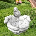 thumbnail image 2 of 1pc Hand-Shaped Bird Bath, Creative Resin Bird Feeder, Garden Resin Ornaments, Bird Seed Feeding Bowl And Water Station, Gifts For Bird Lovers, Ornaments Decoration For Indoor Desktop Outdoor Lawn Yar, 2 of 5