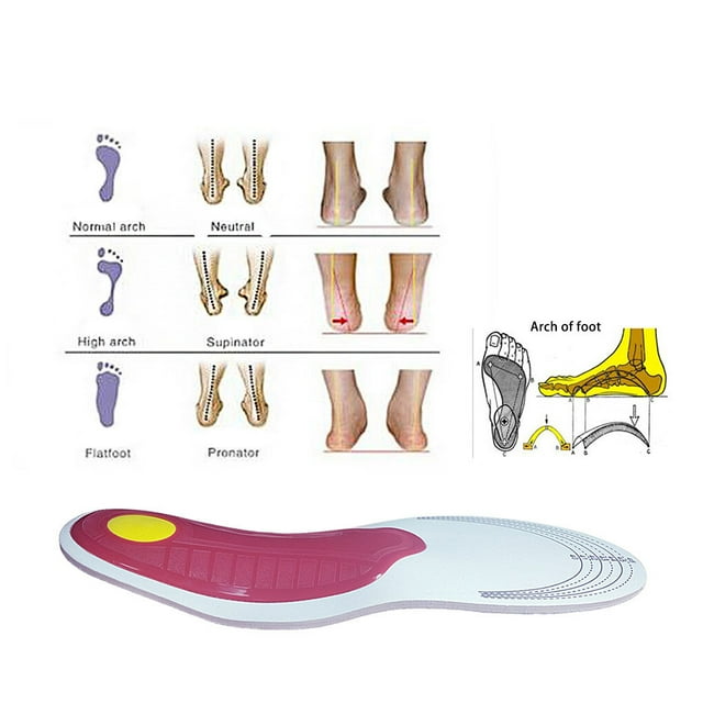 2X Arch Insole Shoe Pad Feet Pain Posture Corrector Adjustable Breathable Nylon Practical Plantar Walking Accessories Running Insoles S