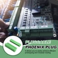 thumbnail image 6 of Uxcell 4 Set 12 Pin 3.81mm Pitch PCB Mount Screw Terminal Block Connector, Right Angle Pluggable Phoenix Plug for DIY Electronics Audio Power Modules 26-16AWG Cable, 6 of 7
