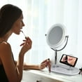 thumbnail image 5 of OttLite Wireless Charging LED Makeup Mirror - Illuminated Magnifying Light with USB Port, White, 5 of 7