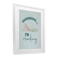 thumbnail image 2 of Stupell Industries Contemporary Shhh I'm Reading White Framed Print Under Glass, 17 x 21, by Seven Trees Design, 2 of 8