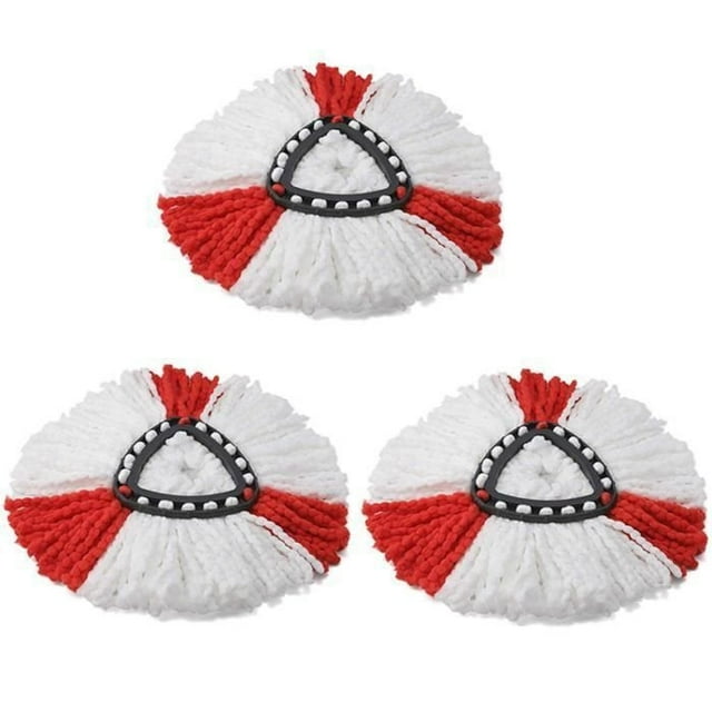 3 PCS Microfiber Mop Heads Replacement for Vileda EasyWring Spin Mop O-cedar 360 Rotating Floor Mop