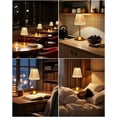 thumbnail image 4 of WE Cordless Lamp, Crystal+Dimmable+3 Colors Rechargeable Lamp, Touch Battery Operated Vintage Ambient Light for Kitchen/Bedroom/Bathroom Shower/Dining Table/Entryway/Hallway/Bar, 4 of 7