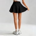 thumbnail image 4 of VNKIDY Girls Kids Solid Color High Waist Flared Athletic Skirt With Built In Shorts For Toddlers Summer Daily Wear Casual Outings Playful Outdoor Activities Stylish Skirt, 4 of 5