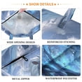 thumbnail image 3 of 2-Pack Waterproof Travel Laundry Bag Lightweight Polyester Duffle with Top Handle for Beach/Camping/School Handsome White Horse and Warrior, 3 of 7