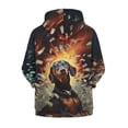 thumbnail image 2 of chaqlin Dachshund Hoodies for Girls Boys Size 14-16 Dog Full-Zip Hoodie Sweatshirt Kids Long Sleeve Hooded Jacket Causal Zipper Sport Coat with Pockets, 2 of 6