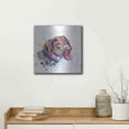 thumbnail image 5 of Luxe Metal Art 'Colorful Watercolor German Shorthaired Pointer' by Furbaby Affiliates, Metal Wall Art, 12"x12", 5 of 9