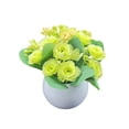 thumbnail image 3 of Feltree Botanical-Inspired Artificial Potted Plants with Flexible Stems, Non-Fading Polyester Flowers for Desktop/Shop Window Displays, 3 of 7