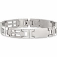 thumbnail image 4 of Stainless Steel Brushed And Polished Cross 8.25In Bracelet Made In China -Jewelry By Sweet Pea, 4 of 8