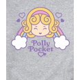 thumbnail image 3 of Polly Pocket - Polly Pocket Rainbow Hearts - Men's Crew Fleece Sweatshirt, 3 of 5