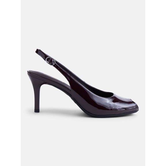 No Boundaries Women's Slingback Peep Toe Heels