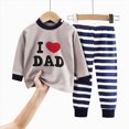 thumbnail image 5 of masbird Little Boys Girls Pajamas Sets Dinosaur Cotton 2 Piece Toddler Clothes Kids Pjs Fall Winter Sleepwear 6-12 Months 12-24 Months 2t 3t 4t 5t 6t 7t 8t 9t Children(Navy,4-5 Y), 5 of 5