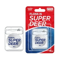 Super Deer Dental Floss, Waxed Mint-Flavored Gum-Friendly Soothing Remove Plaque from Teeth, 55 Yard Unit Pack