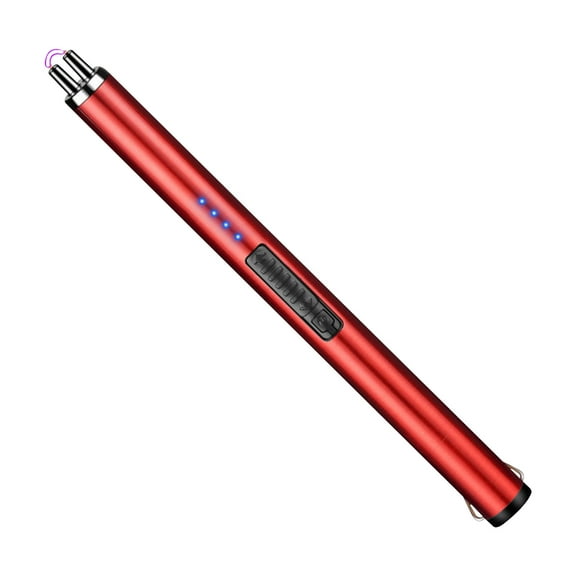 openpig Lighter Electric Candle Lighter, Birthday for Women Men Mom Wife Sister, Rechargeable USB Arc Lighters with Safety Lock for Candle Camping (Red)