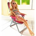 thumbnail image 3 of Chaise de Poupée Créative Réglable Mini Chaise de Plage Pliable Chaise Longue pour Poupée, 3 of 3