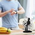 thumbnail image 2 of Kitchen Knife Holder, Stabbed Man Kitchen Knife Block With Transparent Knife Cover For Meat Cleaver Y1, 2 of 2