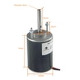 thumbnail image 2 of CHANCS High Torque High Power CH-3420 24V DC 7000RPM Common Shaft Low Noise Electric Gear Motor with 20A PWM DC Motor Speed Controller with Bracket, 2 of 7
