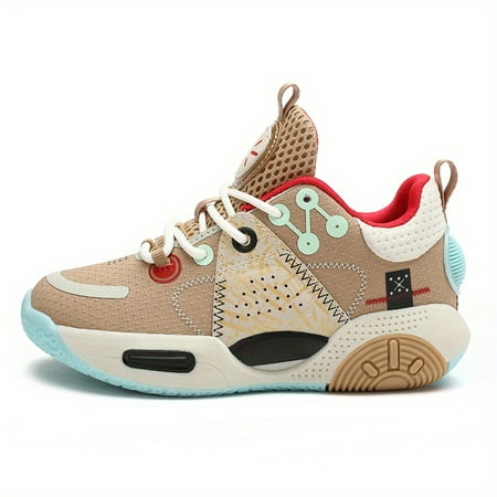 

Boys Girls Basketball Shoes Cushioned Shock Absorption Comfy Athletic Running Sports Shoes Outdoor Non Slip Walking Shoes For Children Kids Sneakers Spring And Summer