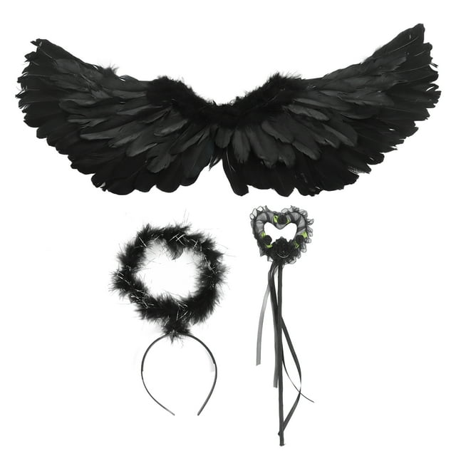 Juego de Accesorios de Alas de ángel Disfraz de Juego de Alas de ángel para Adultos para Juego de Rol de Halloween ANGGREK Otros