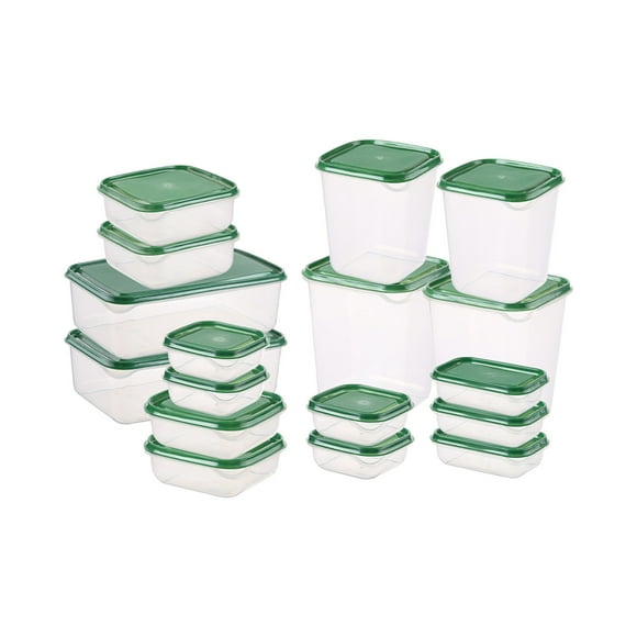 EGNMCR Storage Trunks 17 Piece Set Airtight Cereal Storage Container With Lids, Clear Airtight Kitchen Storage Container For Grain, Sugar, Flour, Rice, Nut, Snacks container