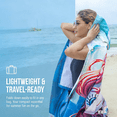 thumbnail image 2 of Tirrinia Lightweight Beach Poncho Towel with Hood for Adult, Quick Dry, Travel Surfer Pool, 2 of 7