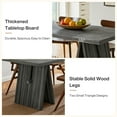 thumbnail image 6 of Tribesigns 63" Modern Dining Table for 6 People, Wooden Rectangular Dining Room Table with Heavy Duty Base, Grey, 6 of 8