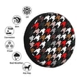 thumbnail image 4 of Goofa Houndstooth Green Red Pattern Universal Tire Cover for Jeep, SUV, Truck, and Trailer – Waterproof, UV-Resistant,Easy to Install, Fits 14"-17" Tires-14 inch, 4 of 6