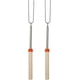 thumbnail image 1 of Palitos para asar malvaviscos, brochetas extensibles de acero inoxidable de calidad alimentaria para fogatas, tenedores de barbacoa reutilizables con función de fácil limpieza para aventuras al aire, 1 of 5