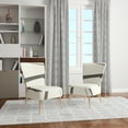 thumbnail image 3 of Designart "Minimalist Black And White III" Upholstered Transitional Accent Chair - Arm Chair, 3 of 5
