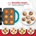 thumbnail image 6 of Holstein Housewares Non-Stick Cupcake Maker, Teal - Makes 6 Cupcakes, Muffins, Cinnamon Buns - Birthdays, Holidays, and More, 6 of 9