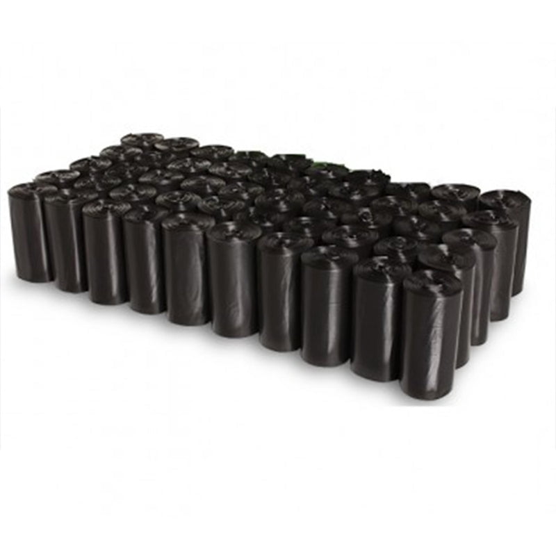Plasticplace Dog Waste Pick-Up Bags, 12 Micron, 9"W x 12"H, 1000 Count, Black