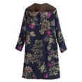 thumbnail image 4 of Veste à Capuche Zippée Imprimée Florale pour Femmes, Douce et Chaude, Manches Longues, Mode, 4 of 4